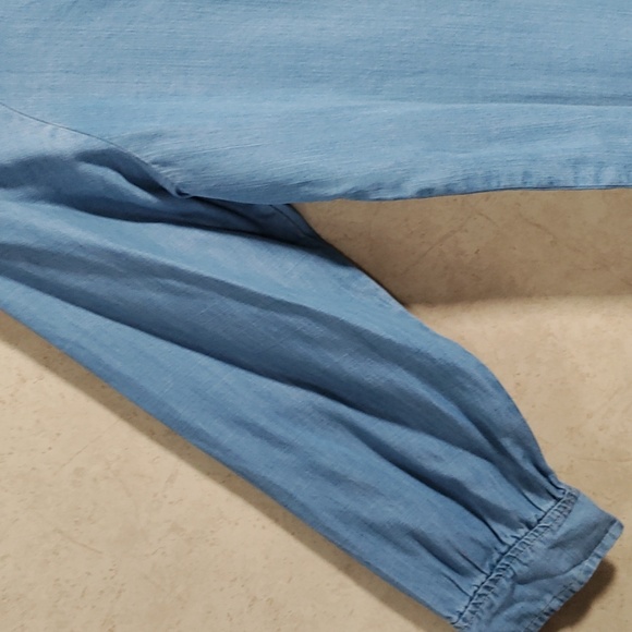 02173 Dear John Madalynn blue chambray blouse XS NWT - Picture 4 of 12